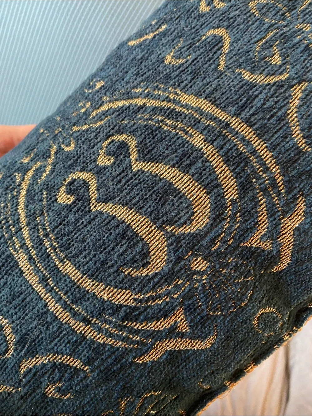 CLUB 33 Disney Parks Vintage Tapestry Bolster Accent Pillow RARE Retired